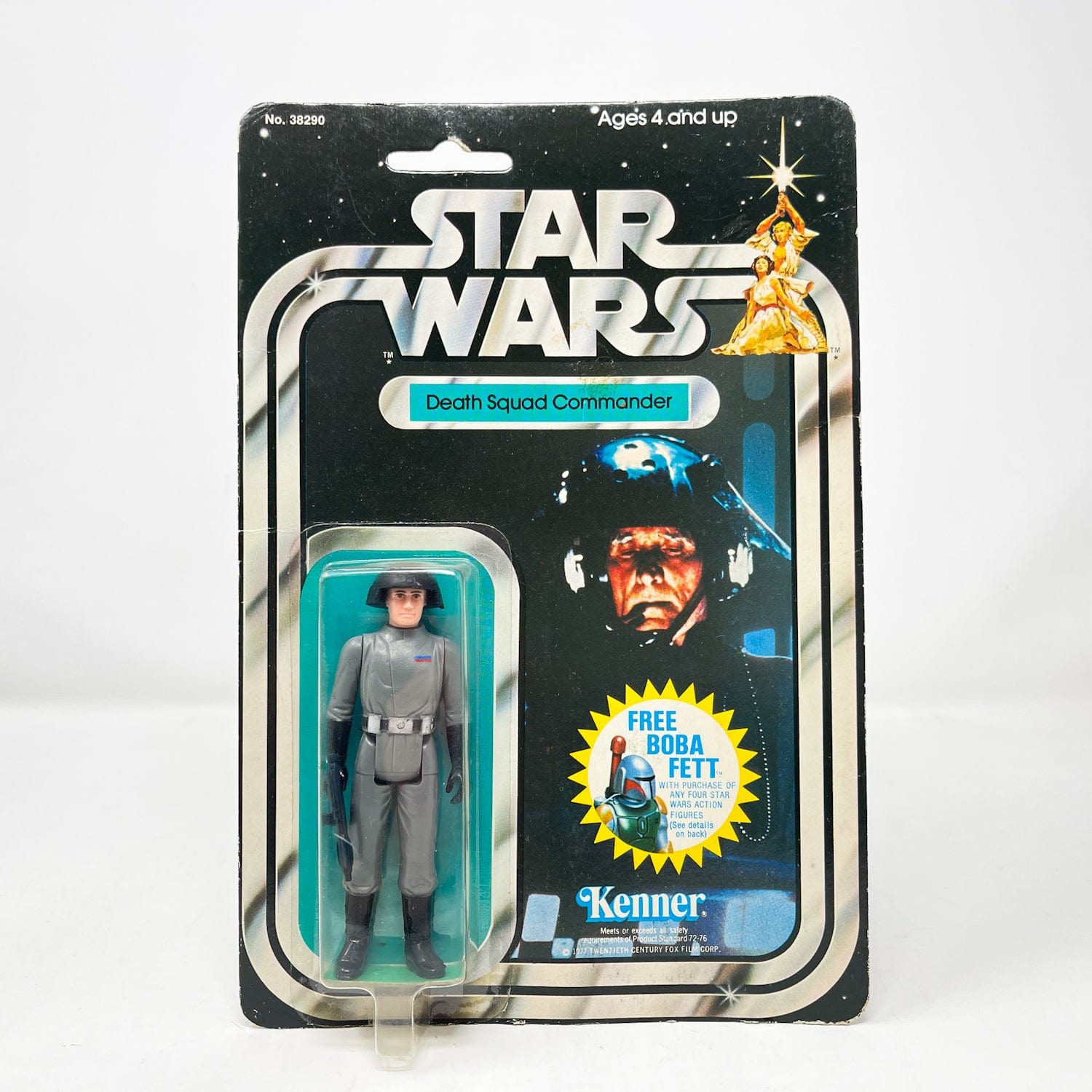 Vintage Kenner Star Wars MOC Death Squad Commander  SW 20E-back  - Mint on Card