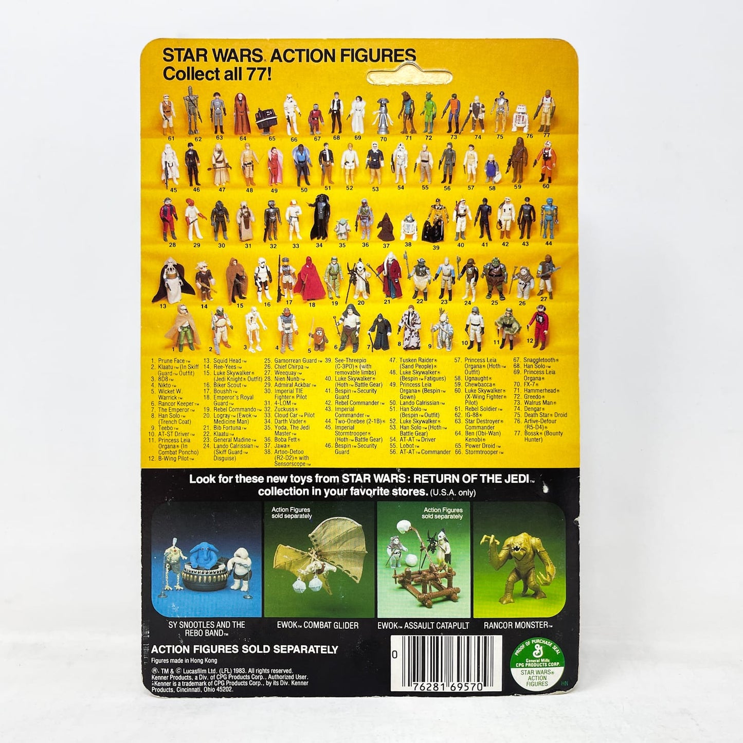 Vintage Kenner Star Wars MOC Gamorrean Guard ROTJ 77A - Mint on Card - Vintage Kenner (1983)