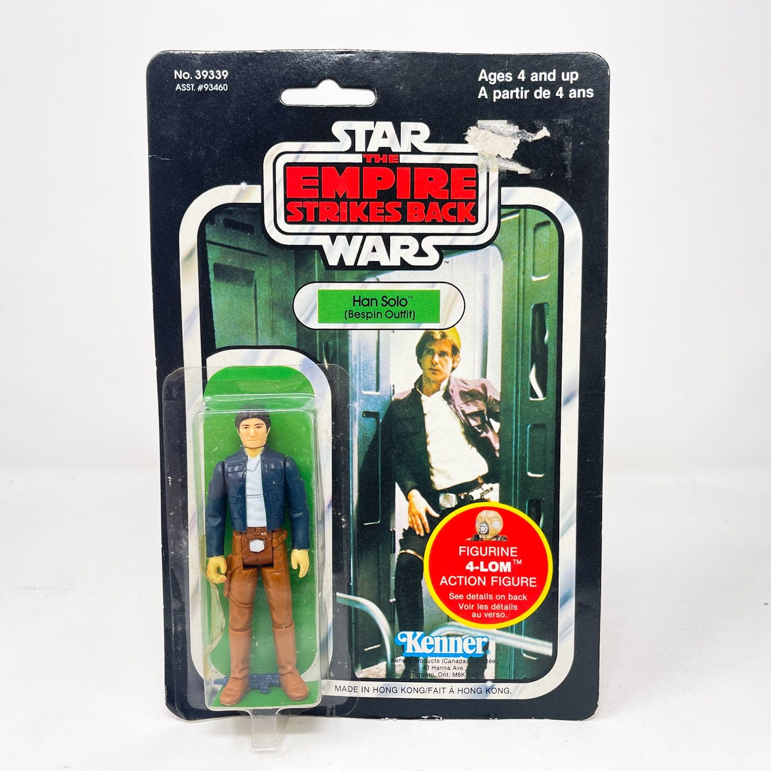 Vintage Kenner Star Wars MOC Han Solo (Bespin Outfit) Canadian ESB 47A - Mint on Card