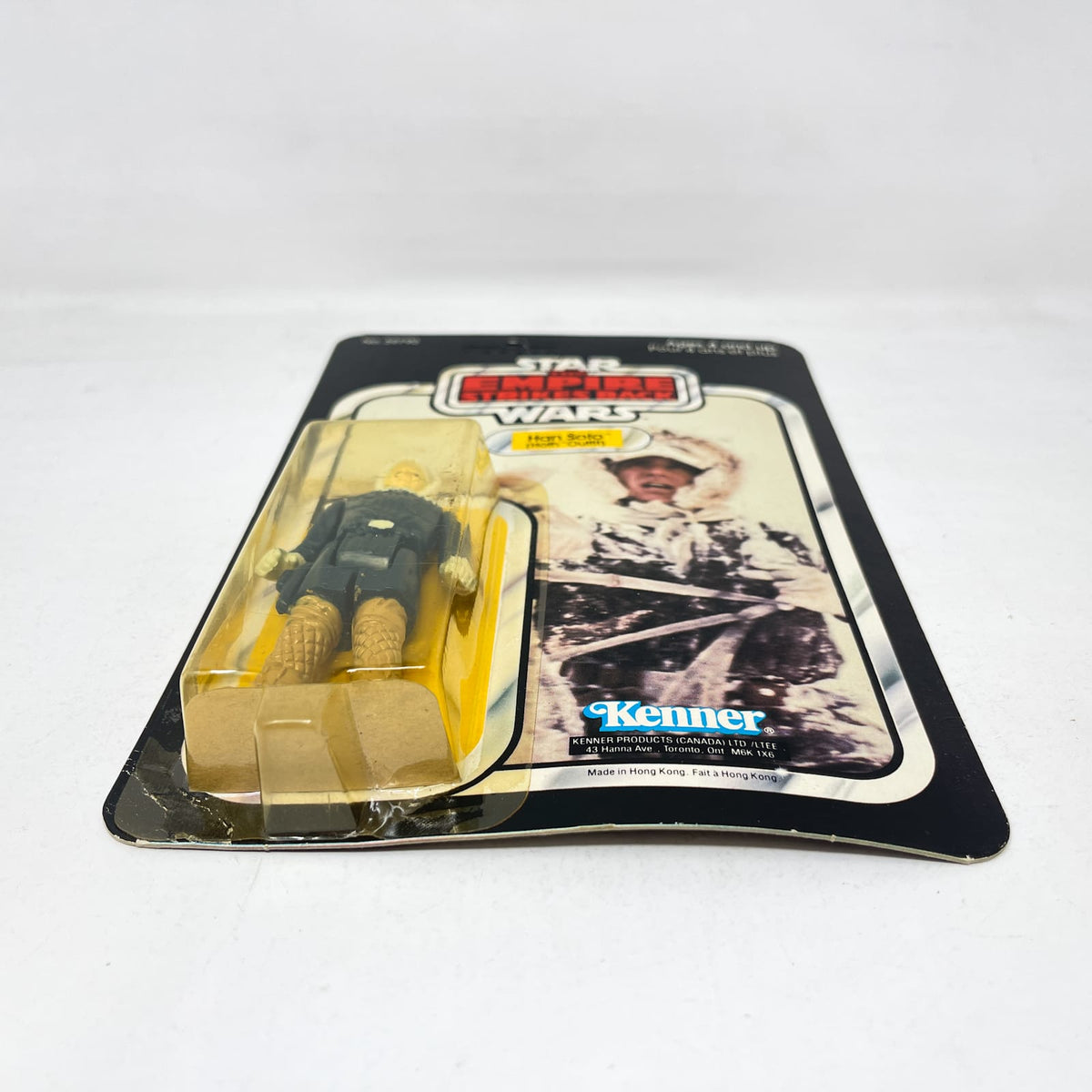 Vintage Kenner Star Wars MOC Han Solo (Hoth Outfit) on ESB 31A Canadian Cardback - Mint on Card - Vintage Kenner 1980