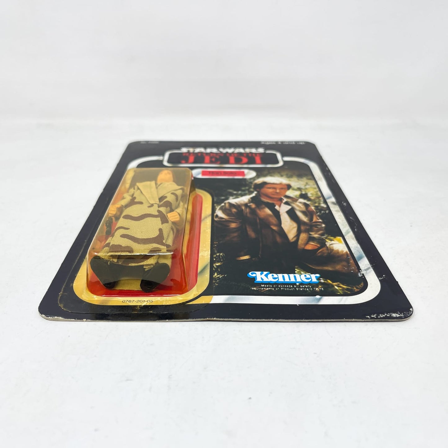 Vintage Kenner Star Wars MOC Han Solo (in Trench Coat) ROTJ 77A - Mint on Card - Vintage Kenner (1983)