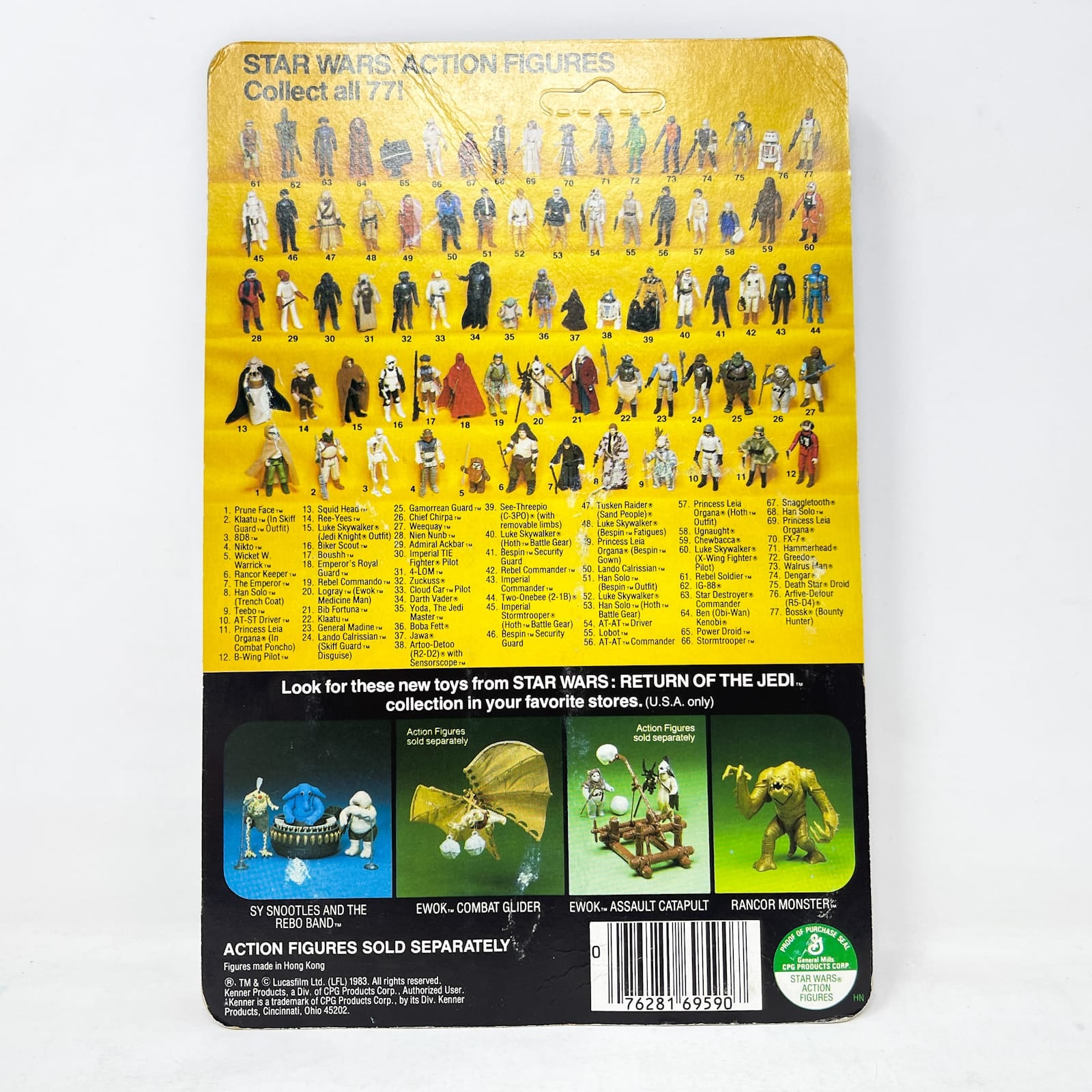 Vintage Kenner Star Wars MOC Han Solo (in Trench Coat) ROTJ 77A - Mint on Card - Vintage Kenner (1983)