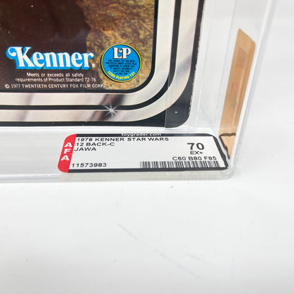 Vintage Kenner Star Wars MOC Jawa 12C-back  - AFA 70 Mint on Card - Vintage Kenner (1978)