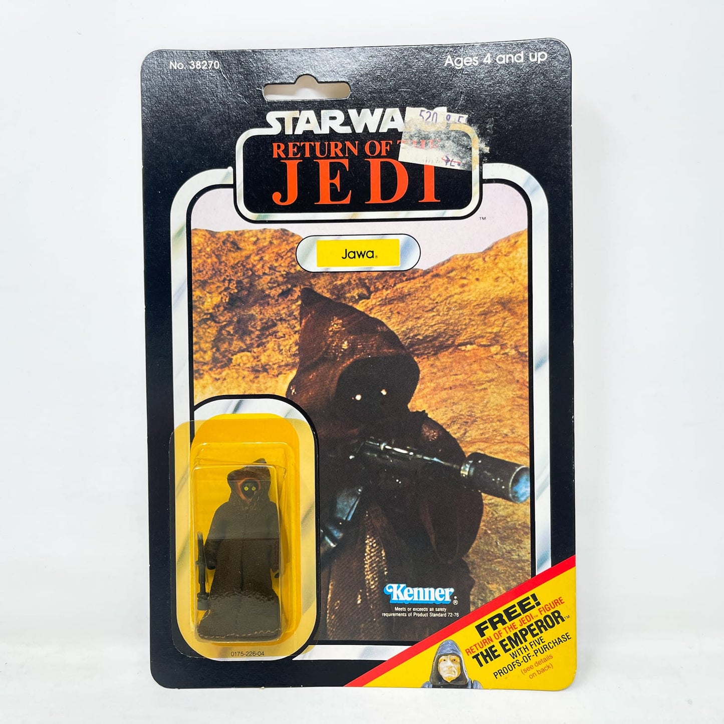 Vintage Kenner Star Wars MOC Jawa ROTJ 65C-back  - Mint on Card - Vintage Kenner (1983)