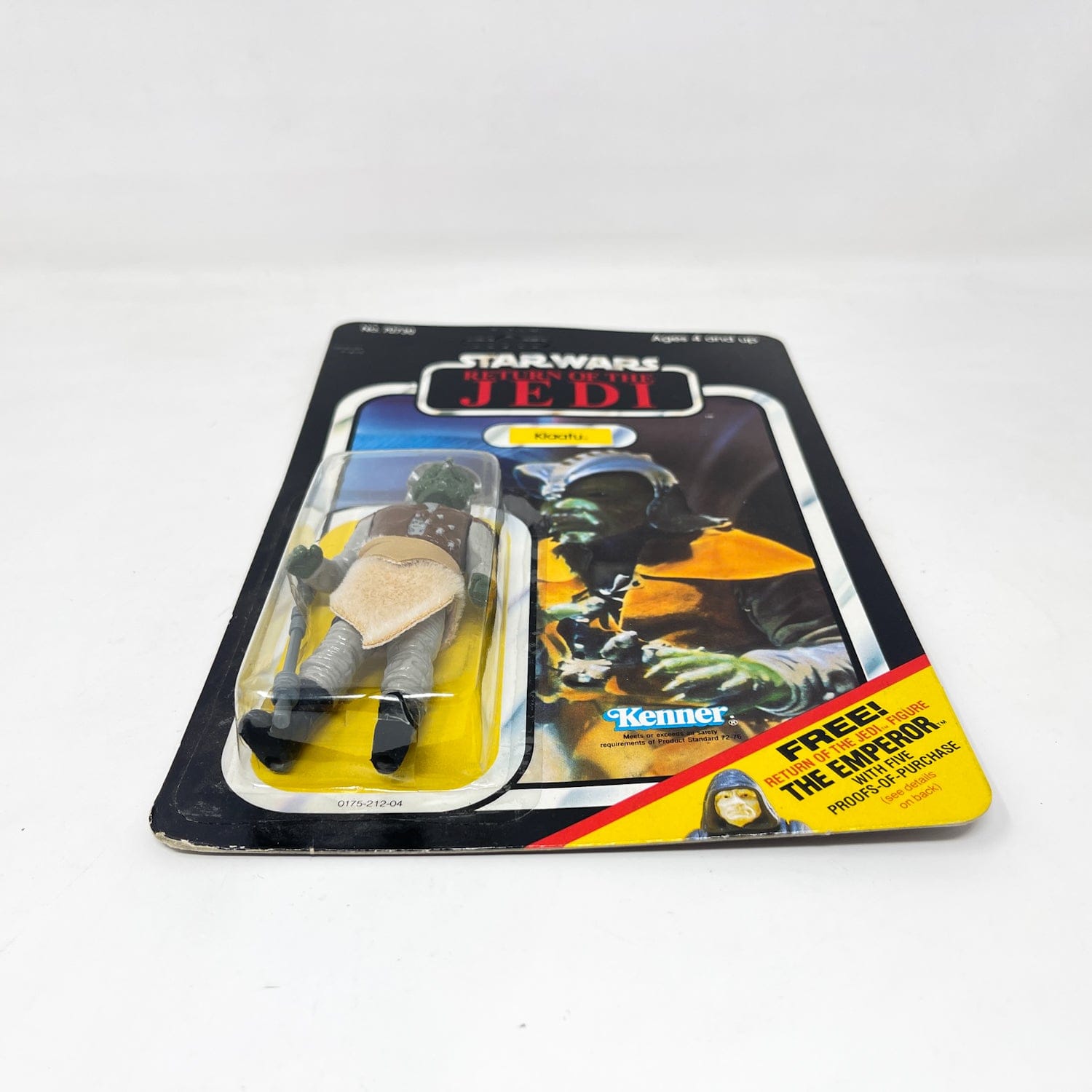 Vintage Kenner Star Wars MOC Klaatu ROTJ 65C-back  - Mint on Card