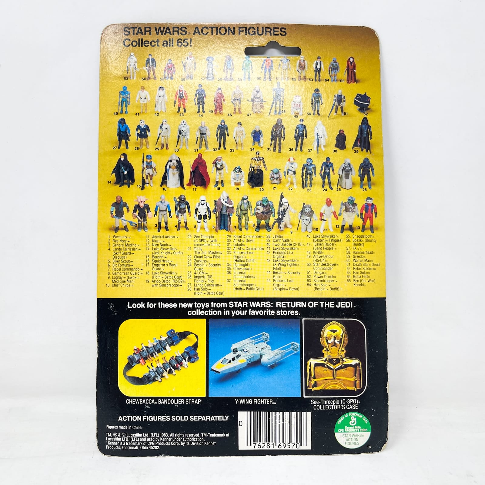Vintage Kenner Star Wars MOC Lando Calrissian (w/ Teeth) ROTJ 65B - Mint on Card - Vintage Kenner (1983)