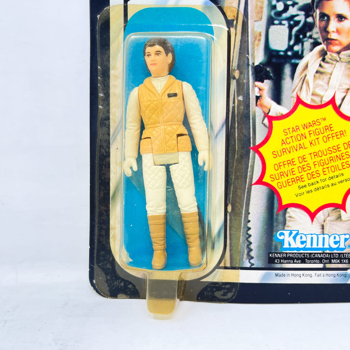 Vintage Kenner Star Wars MOC Leia (Hoth Outfit) ESB 41A-back Canadian Cardback - Mint on Card - Vintage Kenner 1981