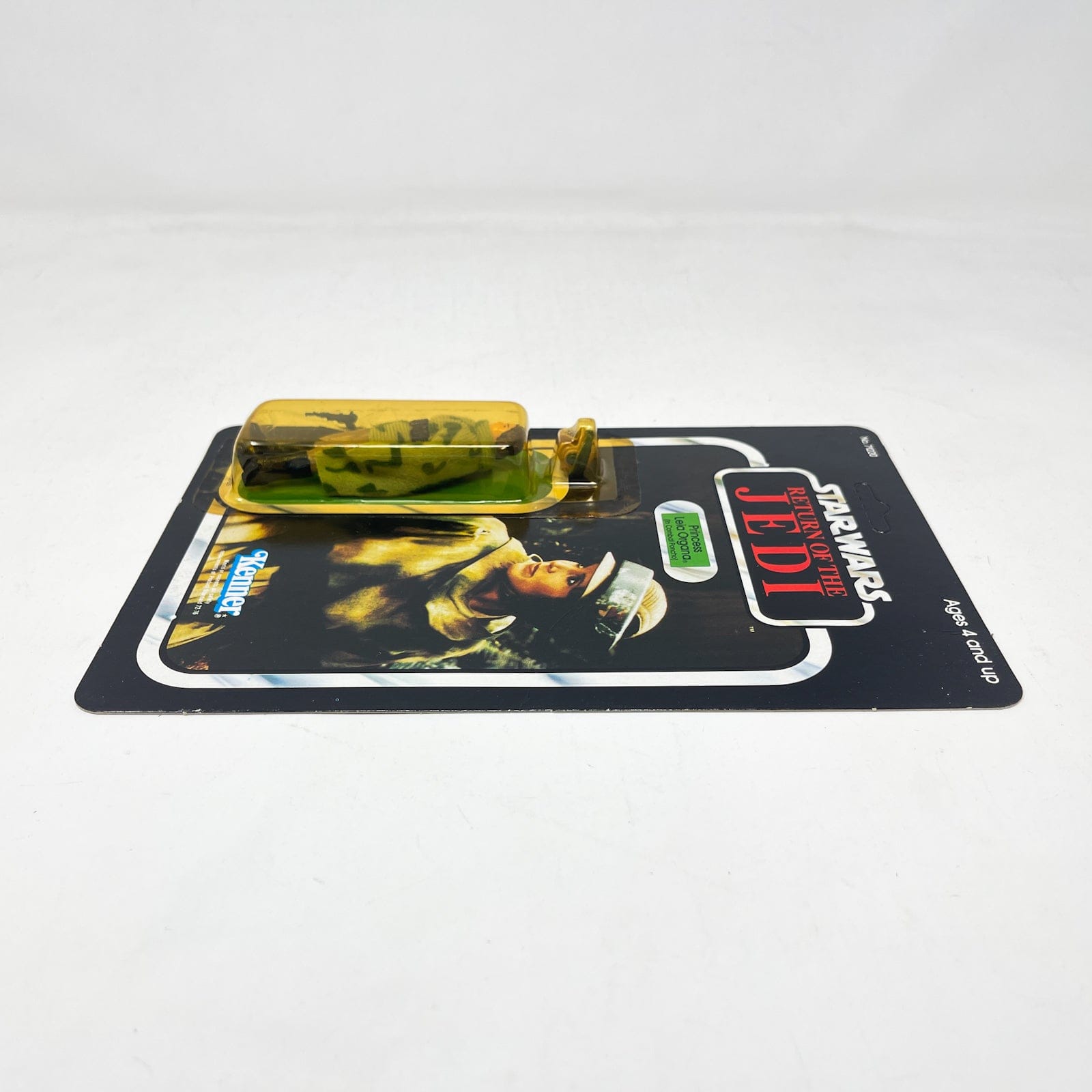 Vintage Kenner Star Wars MOC Leia in Combat Poncho ROTJ 77A-back  - Mint on Card