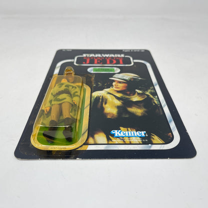 Vintage Kenner Star Wars MOC Leia in Combat Poncho ROTJ 77A-back  - Mint on Card