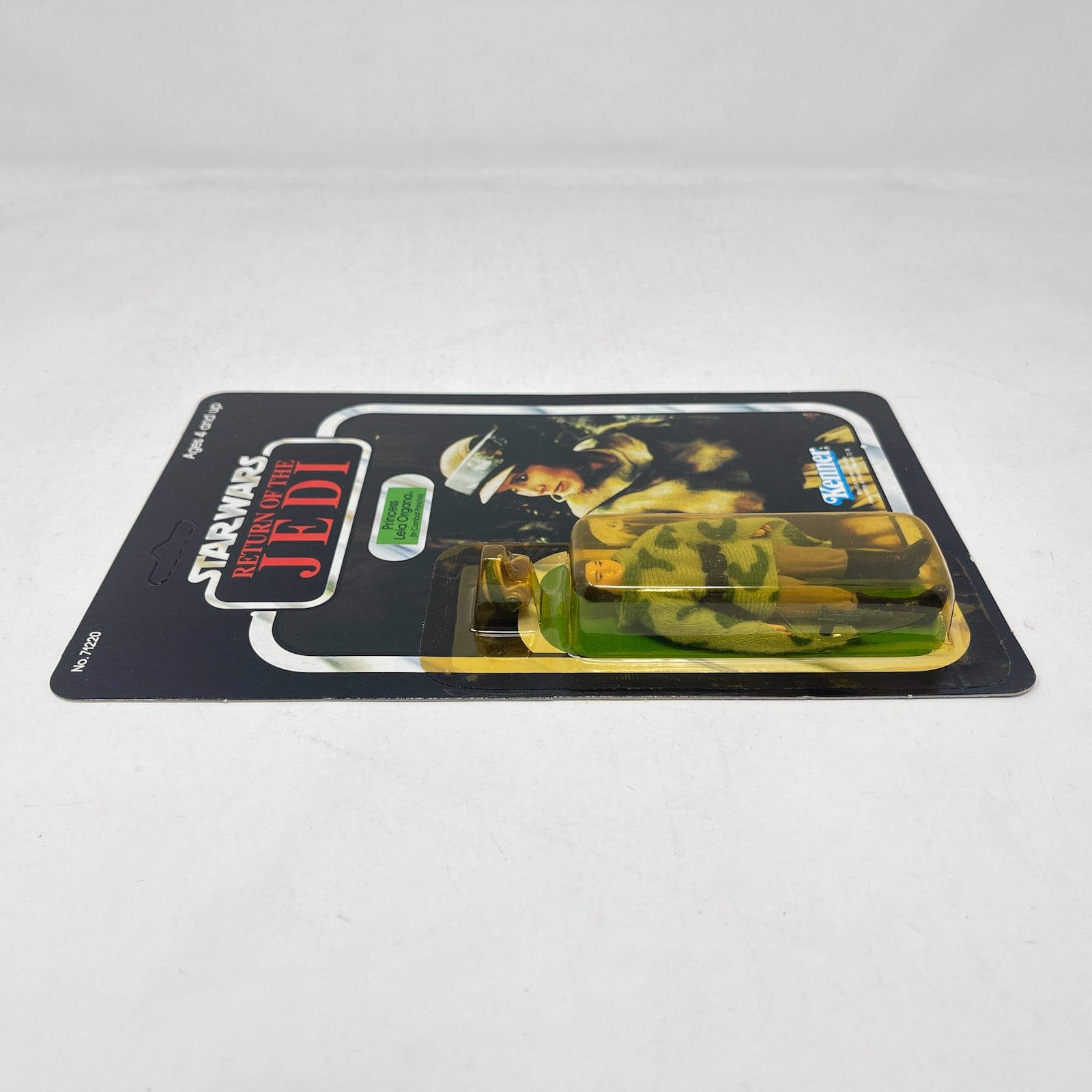 Vintage Kenner Star Wars MOC Leia in Combat Poncho ROTJ 77A-back  - Mint on Card