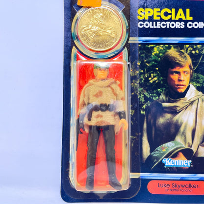 Vintage Kenner Star Wars MOC Luke Skywalker Battle Poncho POTF 92-Back - Mint on Card