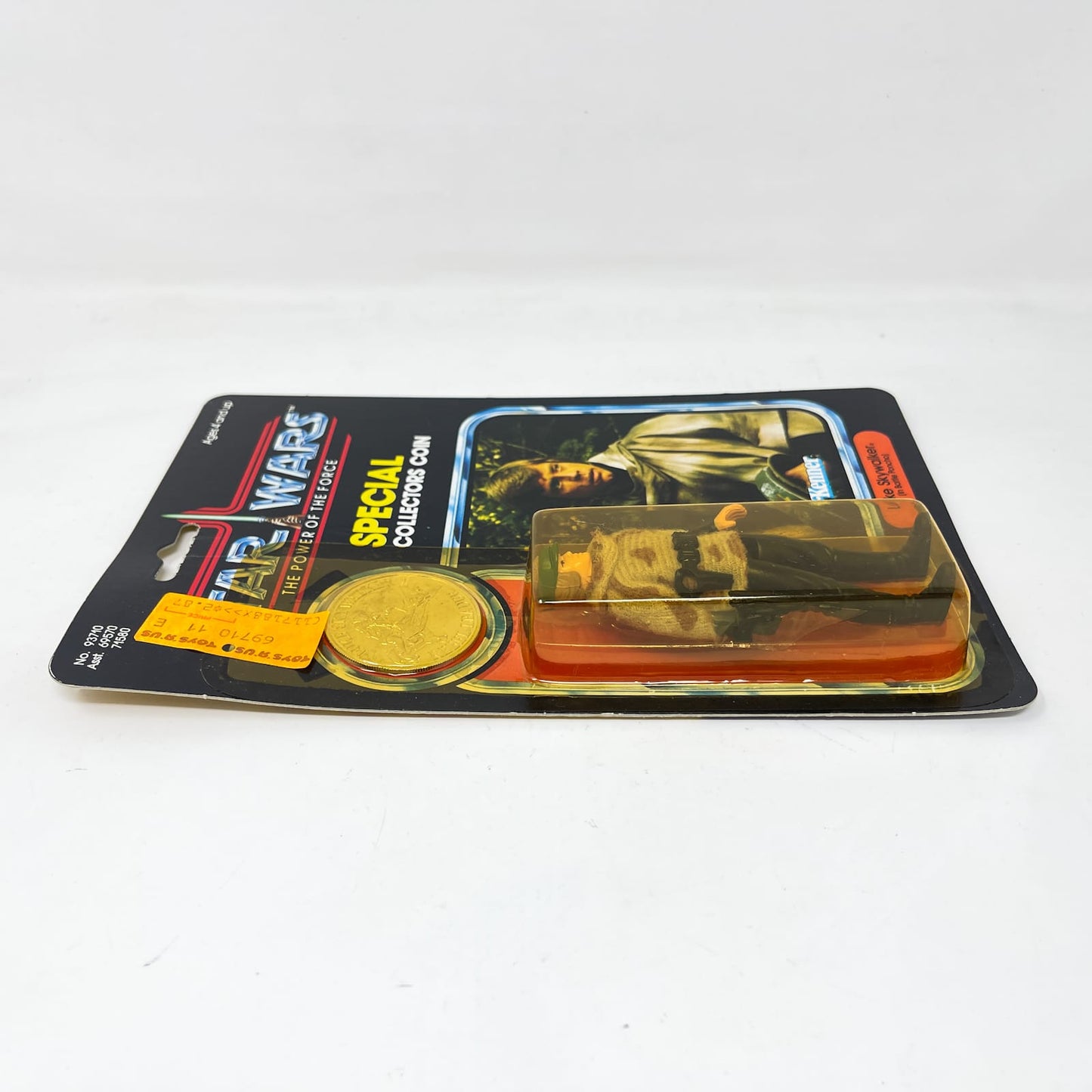 Vintage Kenner Star Wars MOC Luke Skywalker Battle Poncho POTF 92-Back - Mint on Card