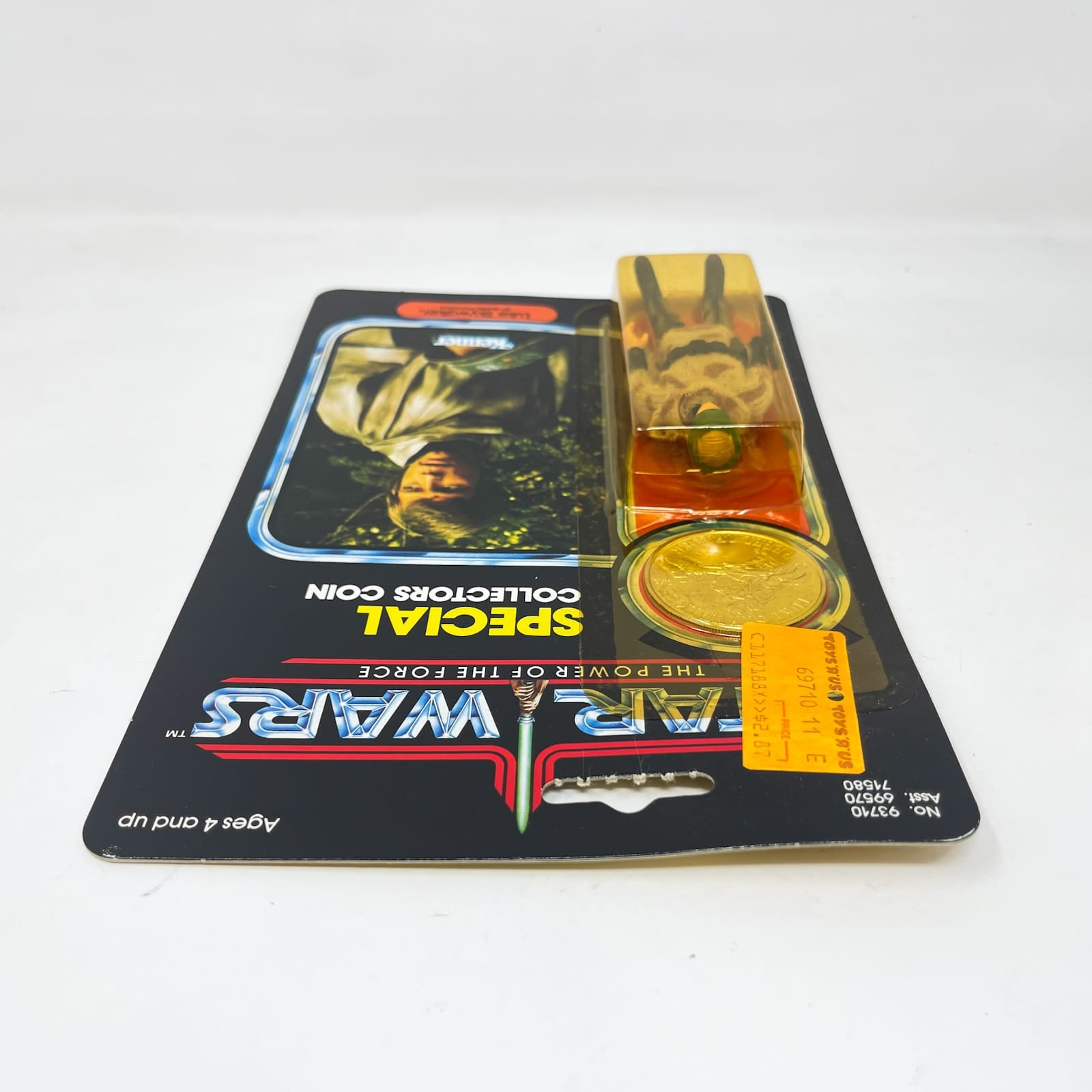 Vintage Kenner Star Wars MOC Luke Skywalker Battle Poncho POTF 92-Back - Mint on Card