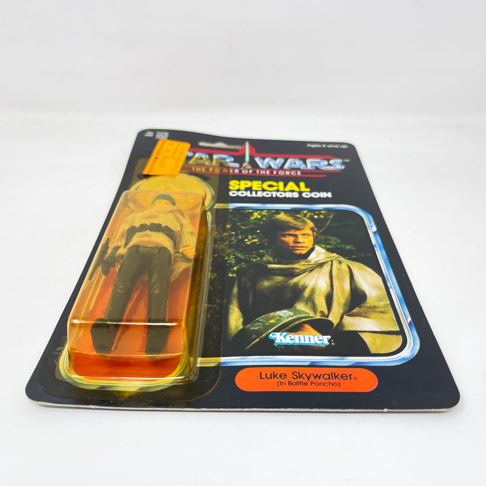 Vintage Kenner Star Wars MOC Luke Skywalker Battle Poncho POTF 92-Back - Mint on Card