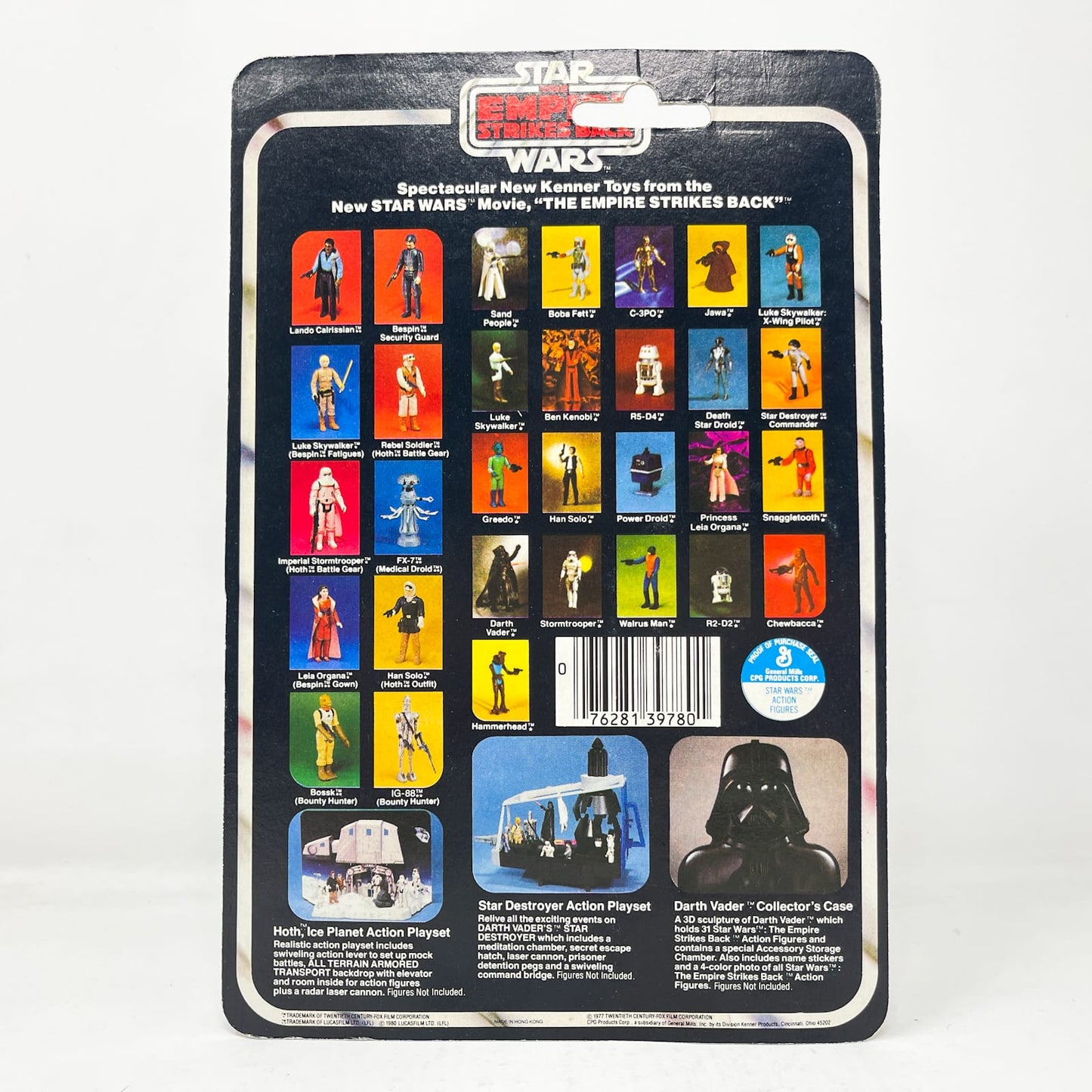Vintage Kenner Star Wars MOC Luke Skywalker Bespin Fatigues ESB 31B-back - Mint on Card - Vintage Kenner (1980)