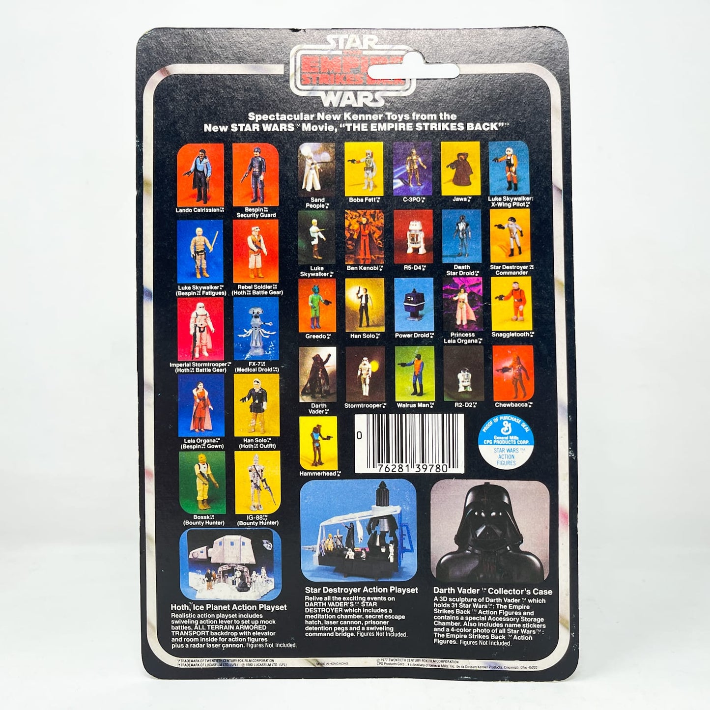 Vintage Kenner Star Wars MOC Luke Skywalker Bespin Fatigues ESB 31B-back - Mint on Card - Vintage Kenner (1980)