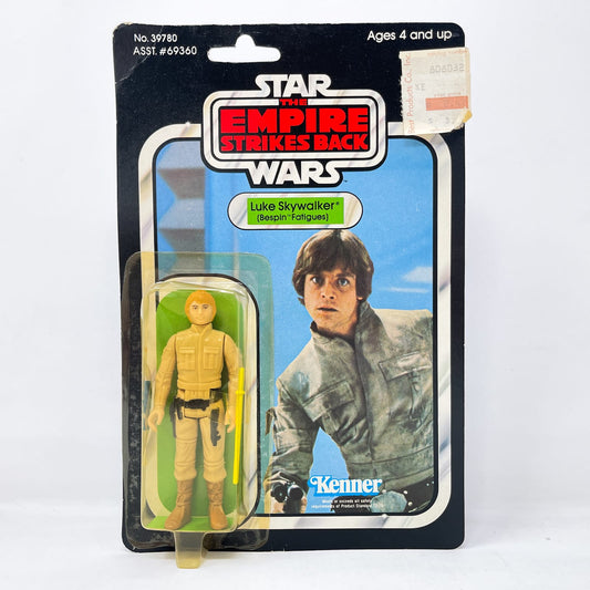 Vintage Kenner Star Wars MOC Luke Skywalker Bespin Fatigues ESB 41D-back Orange Hair - Mint on Card - Vintage Kenner (1980)