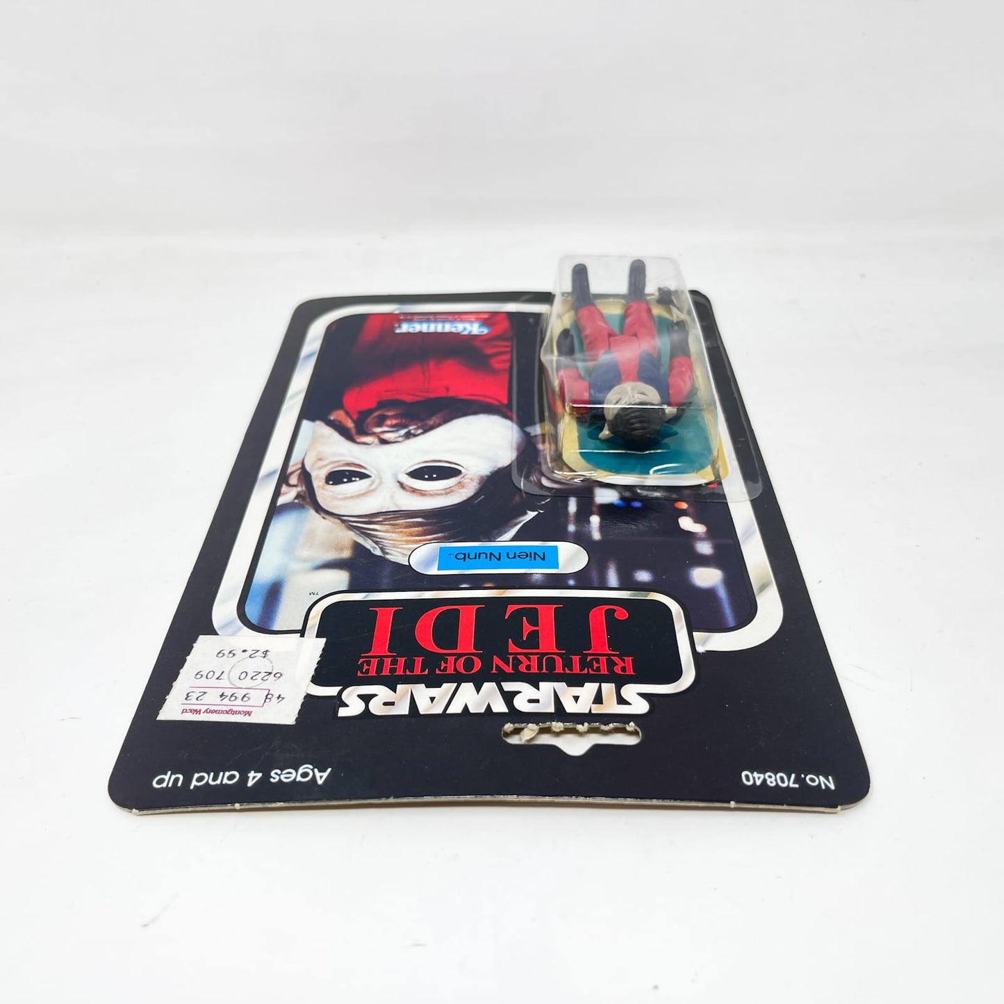 Vintage Kenner Star Wars MOC Nien Nunb ROTJ 65A-back - Mint on Card Vintage Star Wars Figure