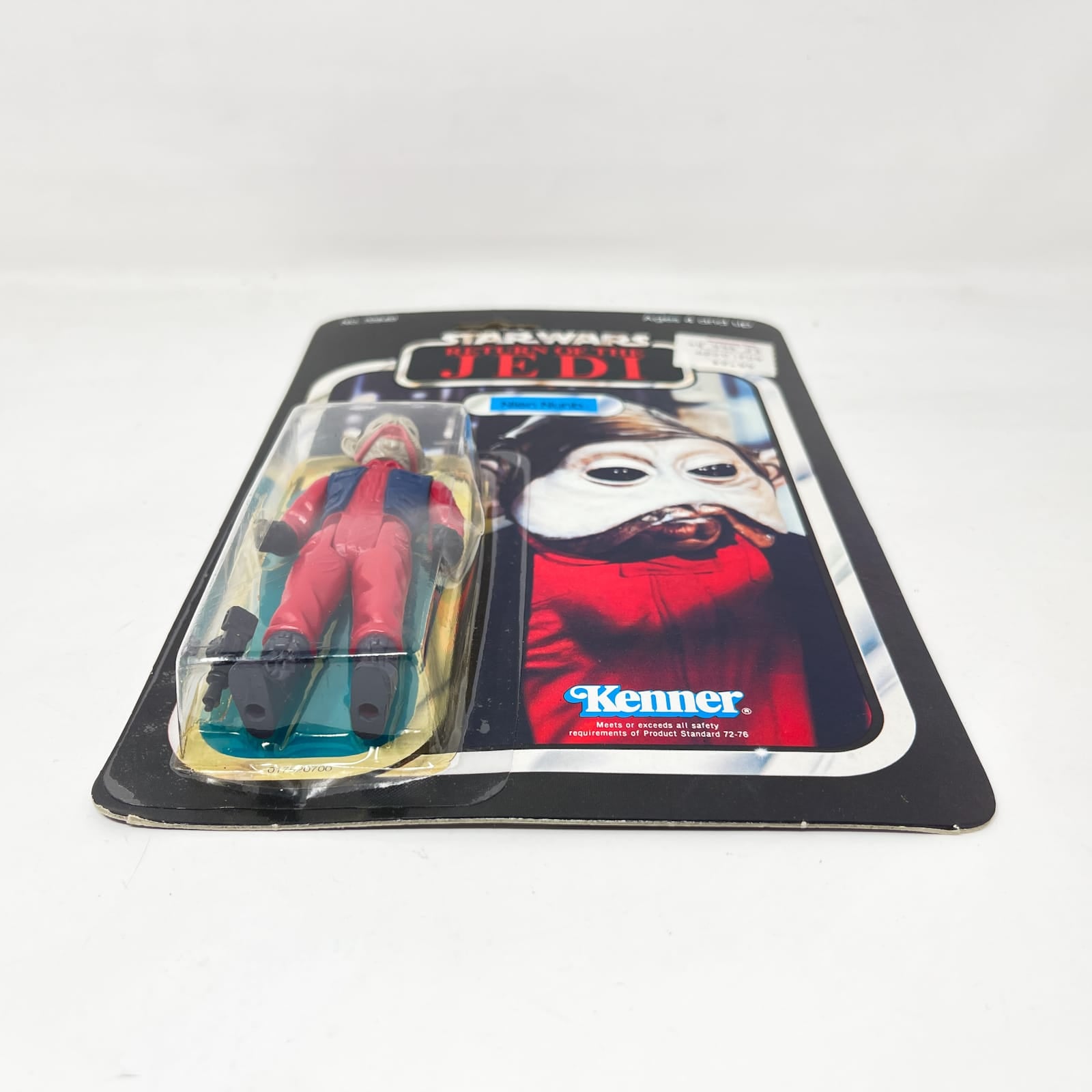 Vintage Kenner Star Wars MOC Nien Nunb ROTJ 65B-back - Mint on Card - Vintage Kenner (1983)