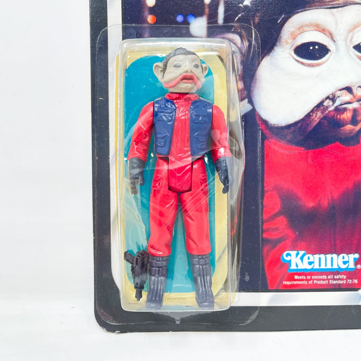 Vintage Kenner Star Wars MOC Nien Nunb ROTJ 65B-back - Mint on Card - Vintage Kenner (1983)