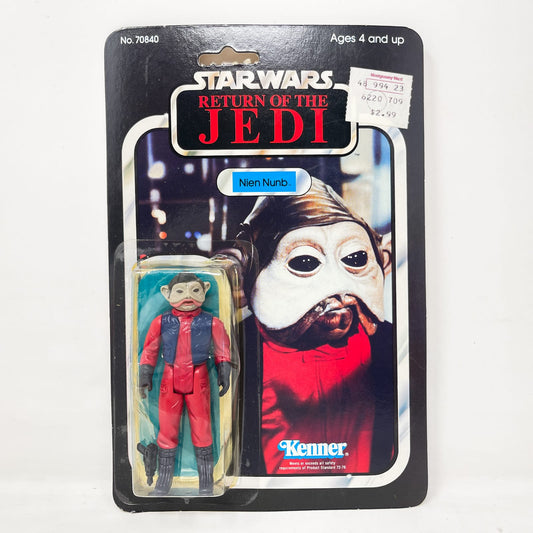 Vintage Kenner Star Wars MOC Nien Nunb ROTJ 65B-back - Mint on Card - Vintage Kenner (1983)