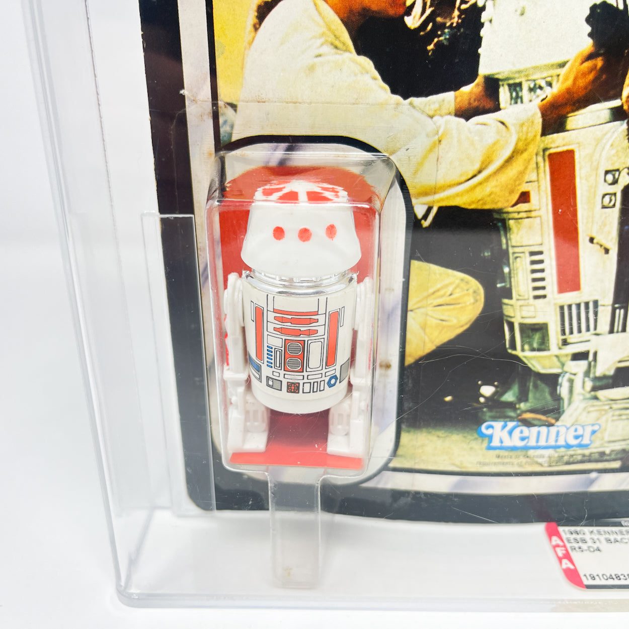 Vintage Kenner Star Wars MOC R5-D4 ESB 31A  - MOC AFA 80
