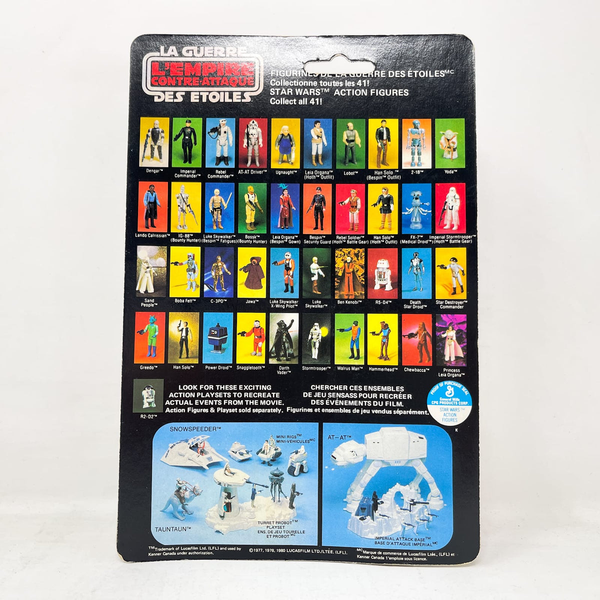 Vintage Kenner Star Wars MOC Rebel Commander ESB 41C-back Canadian - Mint on Card - Vintage Kenner 1981