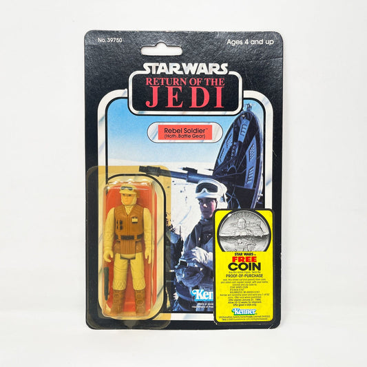 Vintage Kenner Star Wars MOC Rebel Soldier (Hoth Battle Gear) ROTJ 77A - Mint on Card