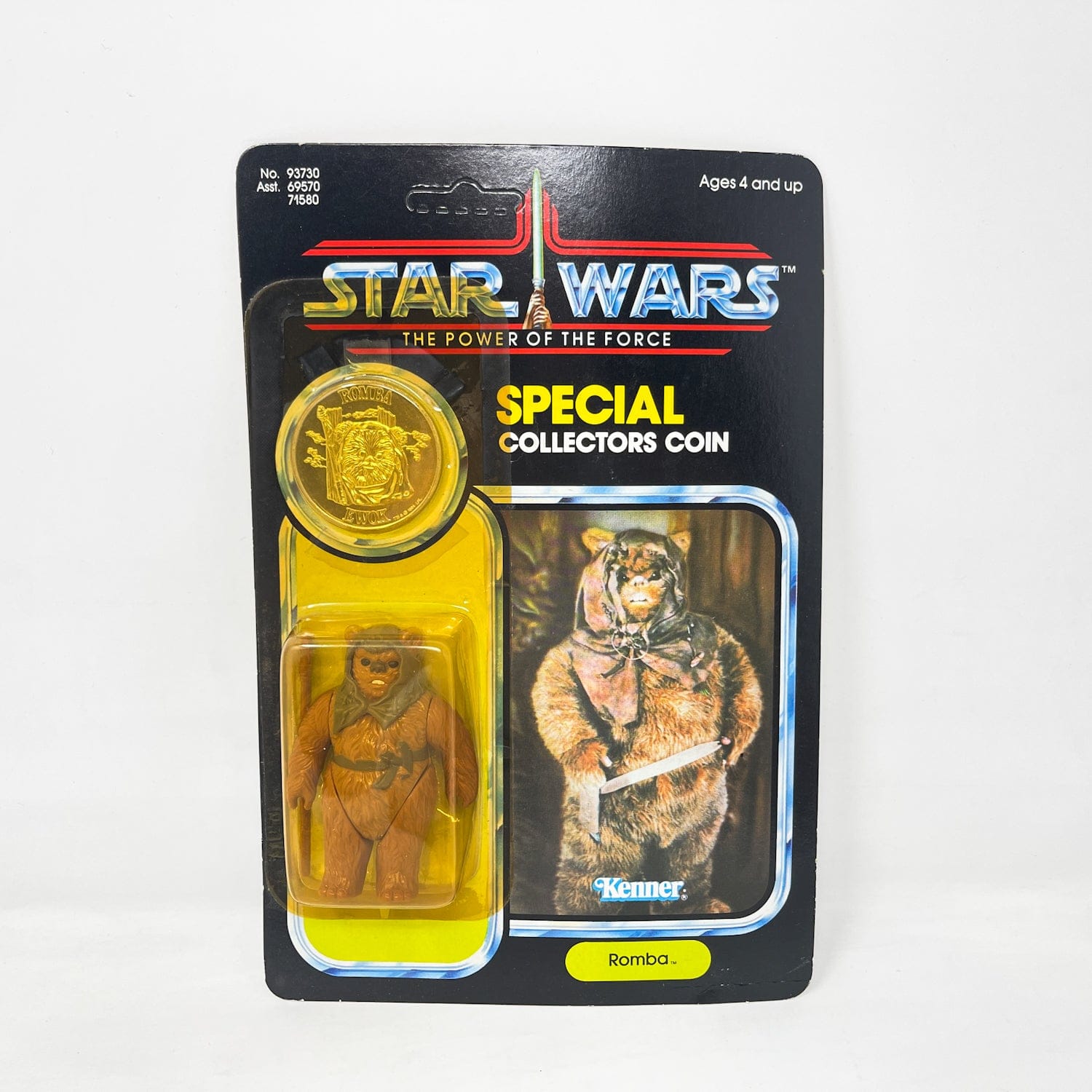Vintage Kenner Star Wars MOC Romba POTF 92-back  - Mint on Card