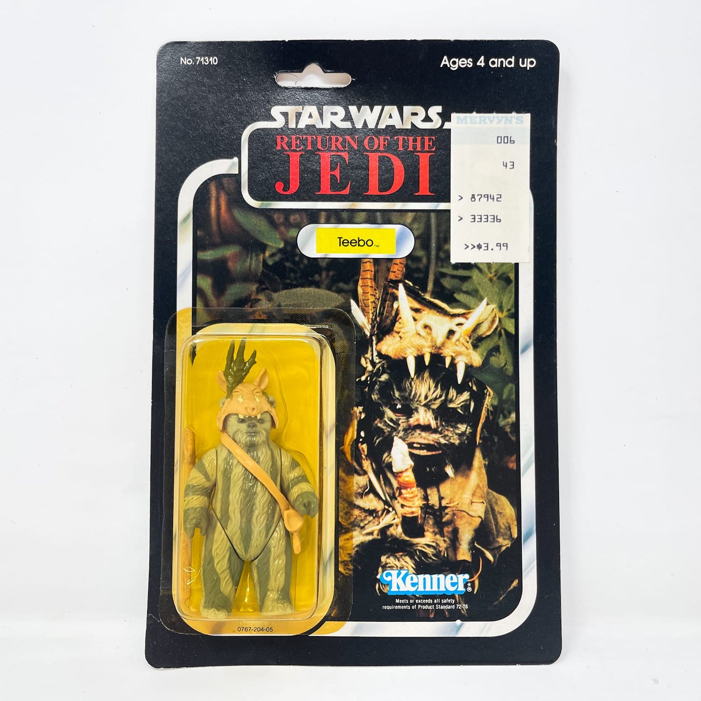 Vintage Kenner Star Wars MOC Teebo ROTJ 77A-back - Mint on Card