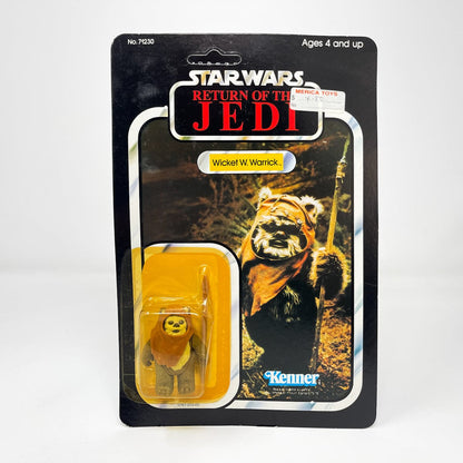 Vintage Kenner Star Wars MOC Wicket 77A-back  - Mint on Card