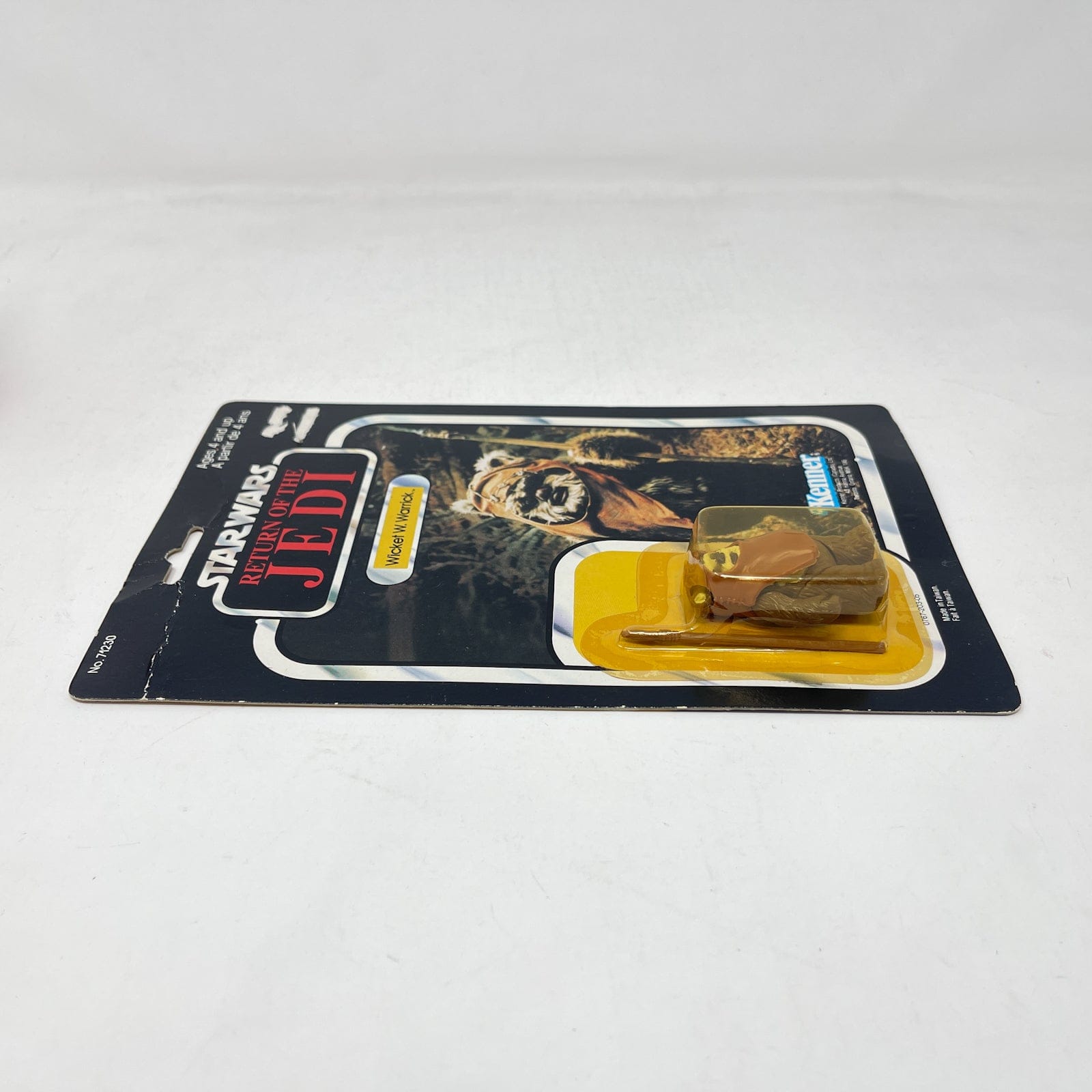 Vintage Kenner Star Wars MOC Wicket Kenner Canada ROTJ 77A-back - Mint on Card