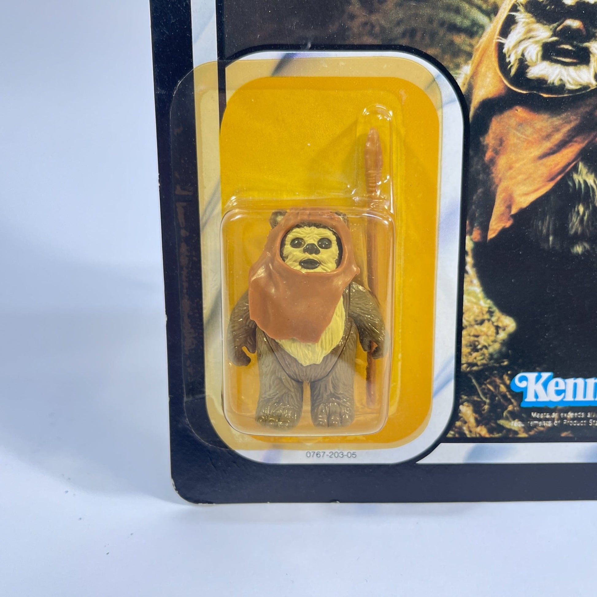 Vintage Kenner Star Wars MOC Wicket ROTJ 77A-back  - Mint on Card