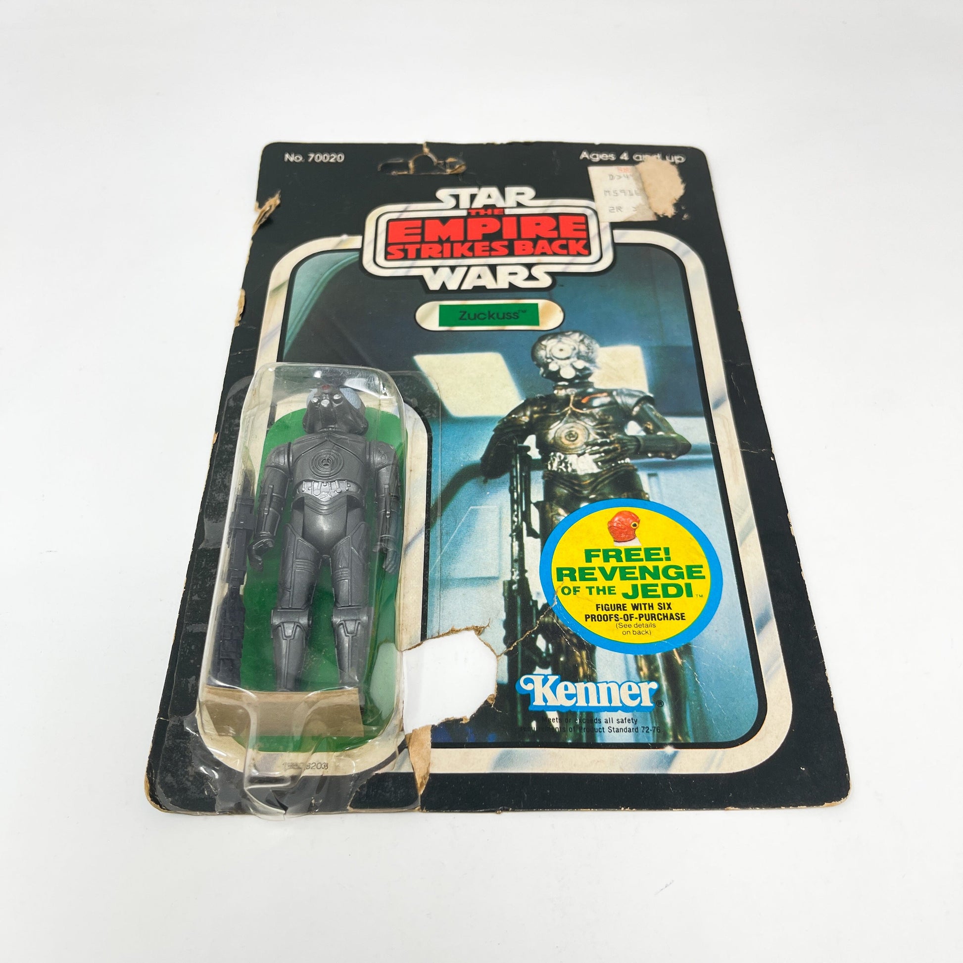 Vintage Kenner Star Wars MOC Zuckuss ESB 48C - MOC Cut Pop