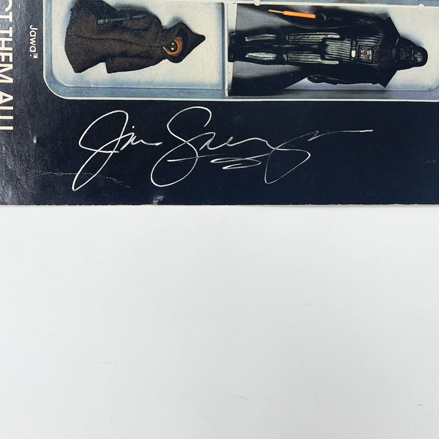 Vintage Kenner Star Wars Paper Swearingen Autographed Star Wars Action Figure Case Insert