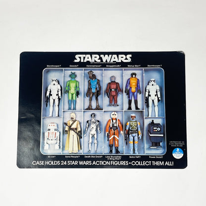 Vintage Kenner Star Wars Paper Swearingen Autographed Star Wars Action Figure Case Insert