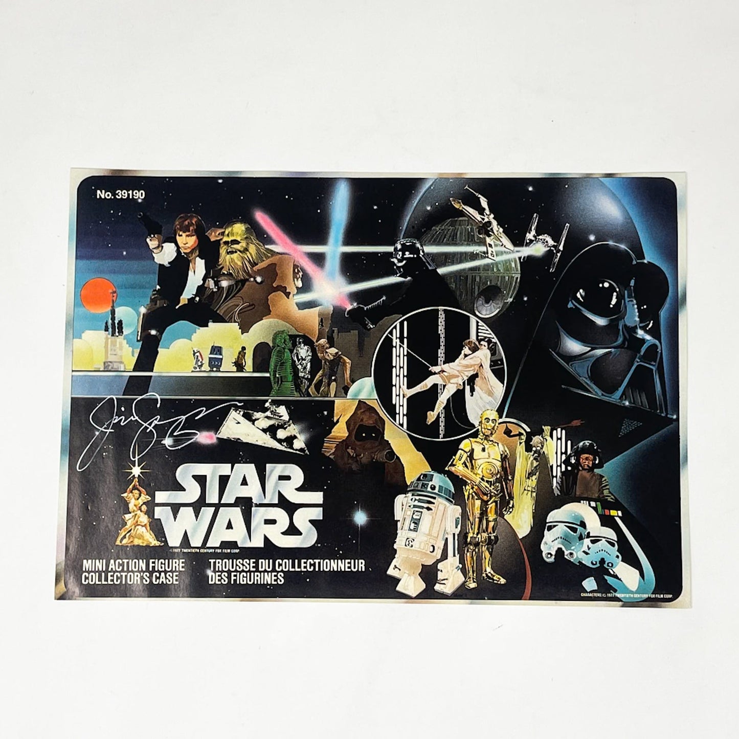 Vintage Kenner Star Wars Paper Swearingen Autographed Star Wars Figure Case Cover