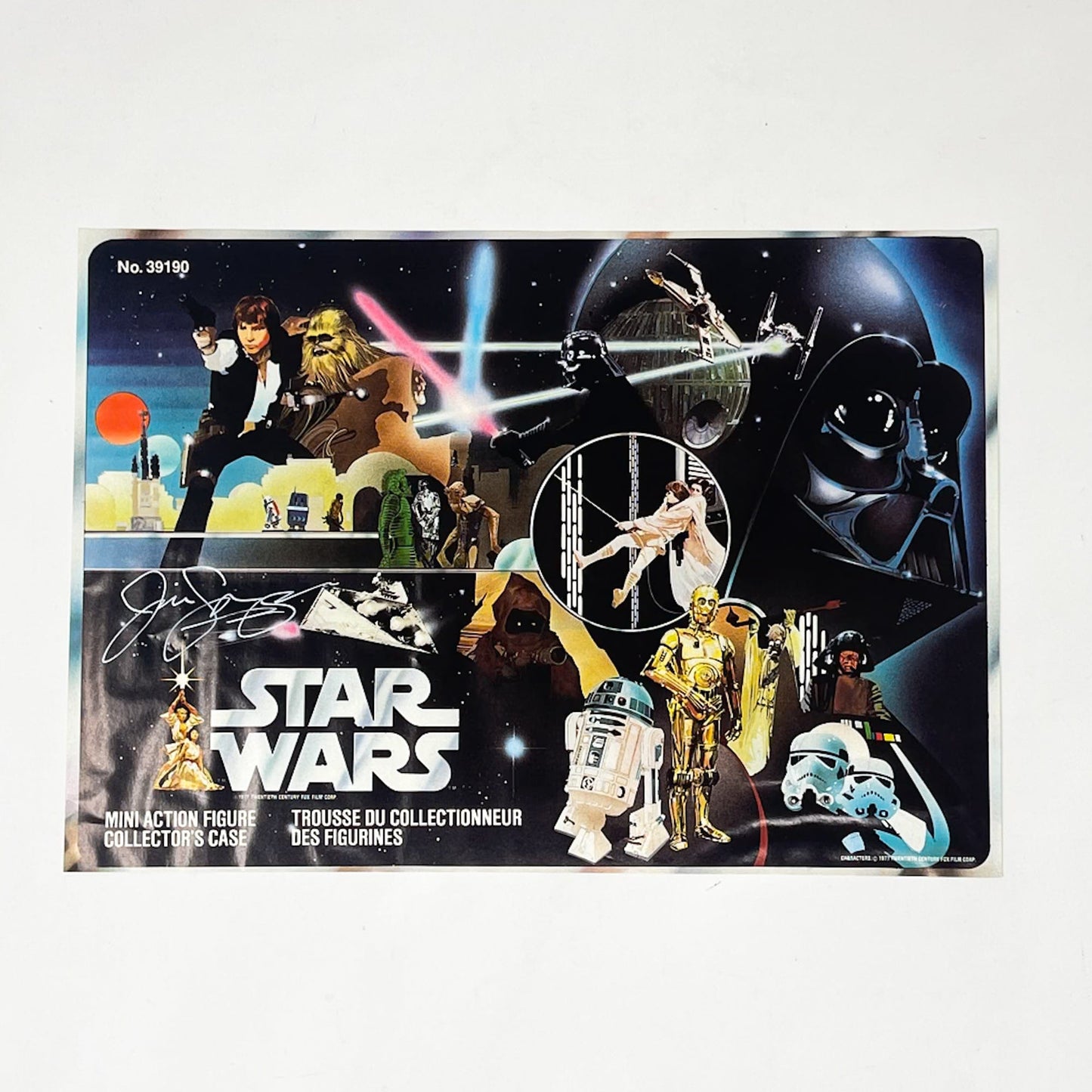 Vintage Kenner Star Wars Paper Swearingen Autographed Star Wars Figure Case Cover