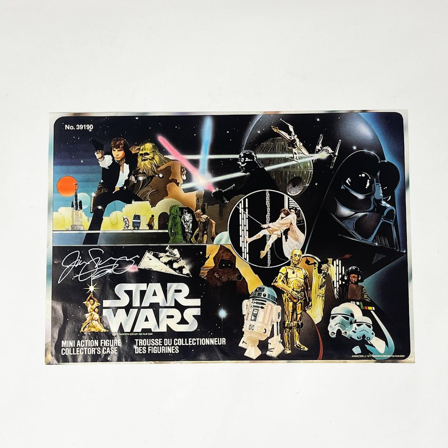 Vintage Kenner Star Wars Paper Swearingen Autographed Star Wars Figure Case Cover