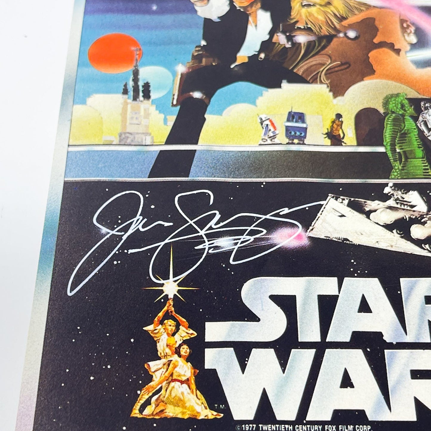 Vintage Kenner Star Wars Paper Swearingen Autographed Star Wars Figure Case Cover