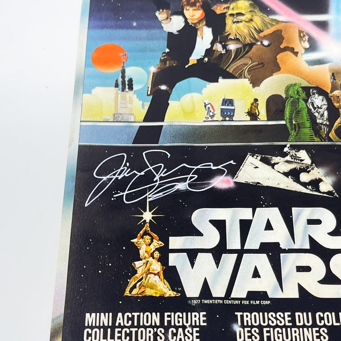 Vintage Kenner Star Wars Paper Swearingen Autographed Star Wars Figure Case Cover