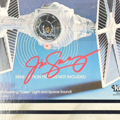 Vintage Kenner Star Wars Paper Swearingen Autographed TIE Fighter Box Front