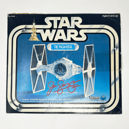 Vintage Kenner Star Wars Paper Swearingen Autographed TIE Fighter Box Front