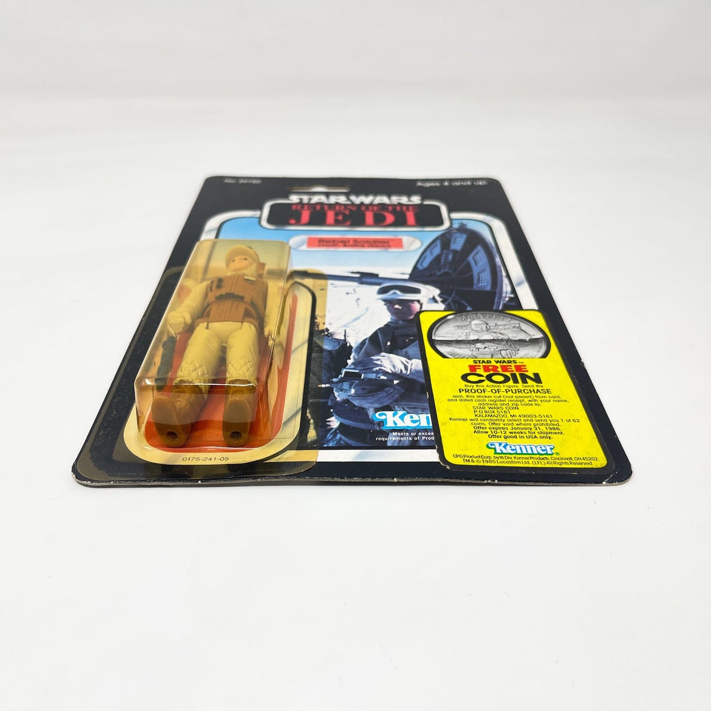 Vintage Kenner Star Wars Rebel Soldier (Hoth Battle Gear) ROTJ 77A - Mint on Card