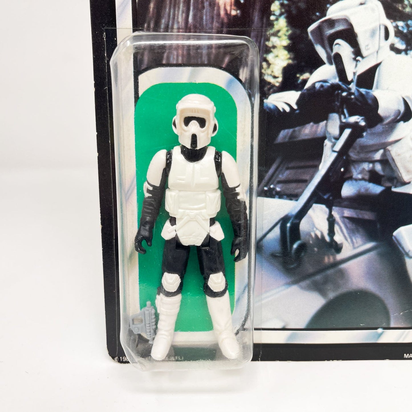 Vintage Kenner Star Wars Toy Biker Scout ROTJ Palitoy 65A - Mint on Card