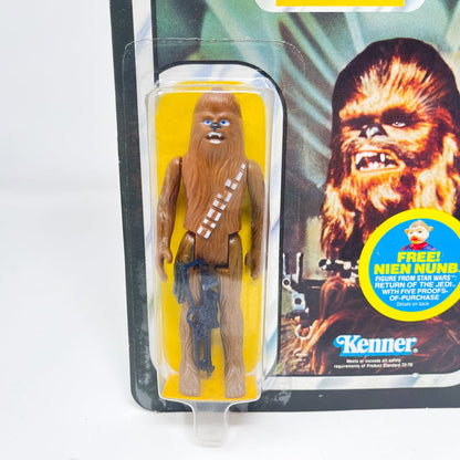 Vintage Kenner Star Wars Toy Chewbacca ROTJ 48D w/ Palitoy Sticker - Mint on Card