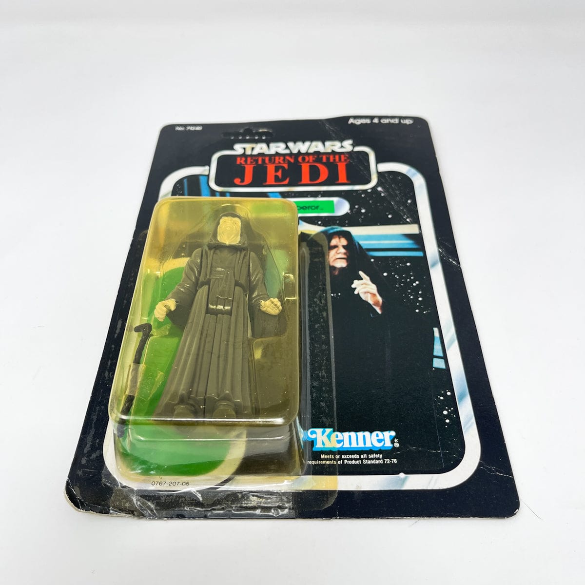 Vintage Kenner Star Wars Toy Emperor 77A-back - Mint on Card