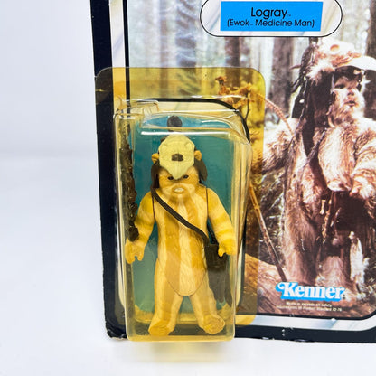 Vintage Kenner Star Wars Toy Logray ROTJ 77A-back  - Mint on Card