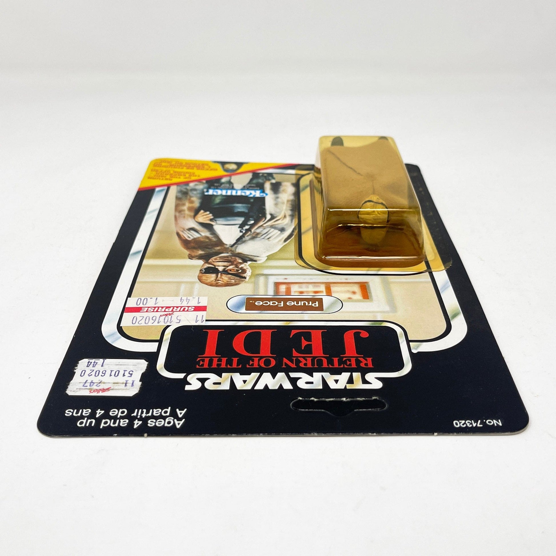 Vintage Kenner Star Wars Toy Prune Face ROTJ 65B Canadian - Mint on Card