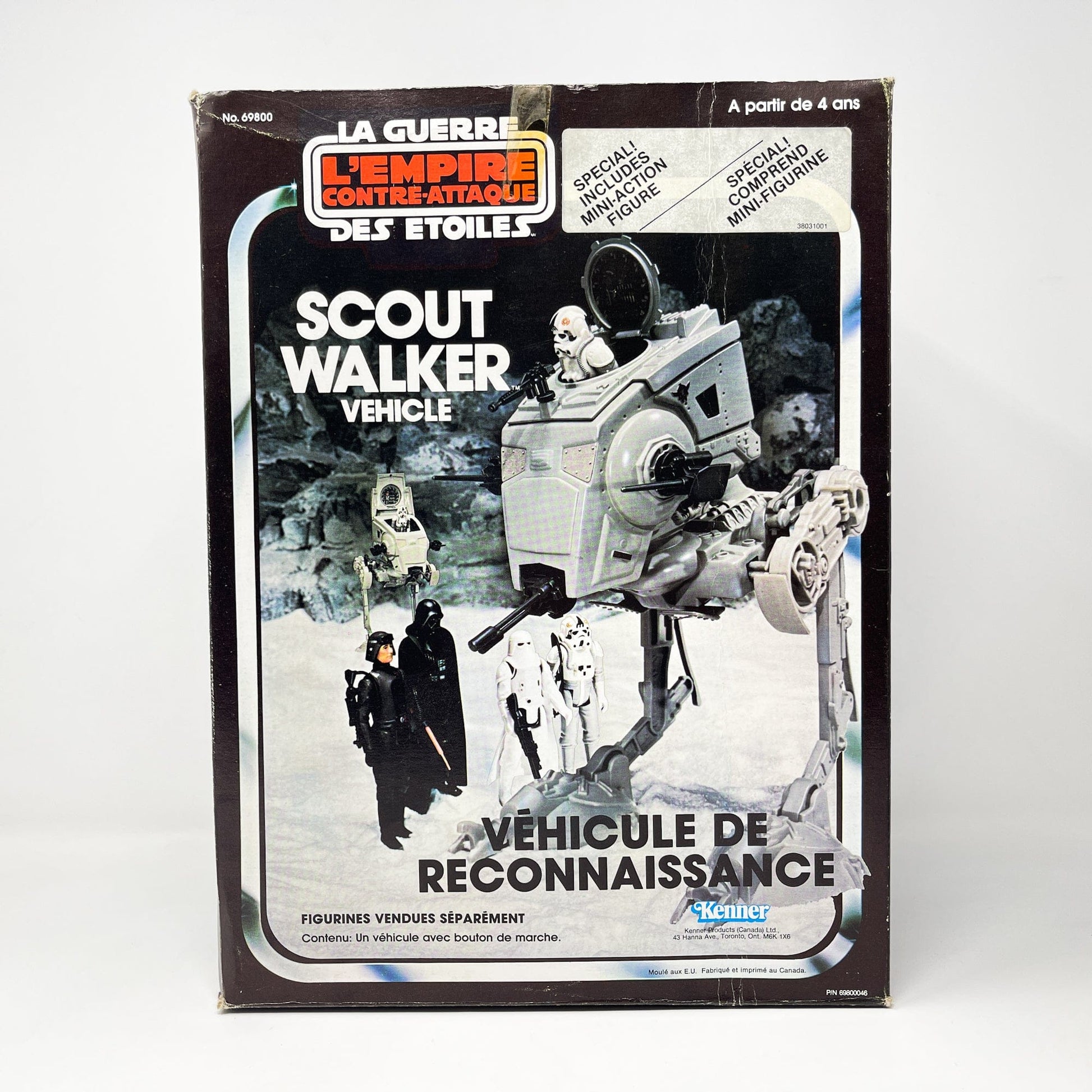 Vintage Kenner Star Wars Vehicle AT-ST - Complete in Canadian Special Offer ESB Box